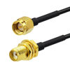 Picture of Bingfu SMA Male to SMA Female Bulkhead Mount RG174 Antenna Extension Cable 1m 3 feet 2-Pack Compatible with 4G LTE Router Gateway Modem Cellular SDR Dongle Receiver
