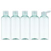Picture of LISAPACK 3.4Oz Travel Bottles with Flip Cap (5 Pcs) Empty Dispenser Container for Travel Size Cosmetics (100ml, Light Green)