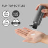 Picture of LISAPACK 3.4Oz Travel Bottles with Flip Cap (5 Pcs) Empty Dispenser Container for Travel Size Cosmetics (100ml, Black)
