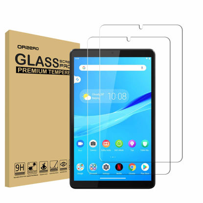 Picture of Orzero (2 Pack) Tempered Glass Screen Protector Compatible for Lenovo Tab M8 (8 inch), 9 Hardness HD (Lifetime Replacement)
