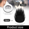 Picture of Nezyo 10 Pcs Camera Mic Windscreen Wind Muff Built in Microphone Camera Mic Muff Compatible with DSLRs Mic Outdoor Windshield and 20 Pcs Camera Wind Muff Sticker, Black, 0.24 x 0.24 Inch