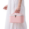 Picture of Makeup Bag Cosmetic Bags Small for Women Ladies Zipper Pouch Makeup Organizer Waterproof Cute (Light Pink)