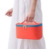 Picture of Medium Makeup Bag Portable Cosmetic Bags for Women Small Zipper Pouch Make Up Organizer Waterproof (Red)