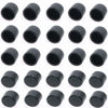 Picture of RCA Female Connector Dust Proof Cap Protector Cover 100 Pcs Black
