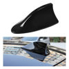 Picture of Shark Fin Antenna Cover for Car, Automotive Top Roof Aerials AM/FM Radio Signal Base, Vehicle Shark Fin Shape Cover with Adhesive Tape, Car Accessories Universal for Most Sedan, SUV, Van (Black)
