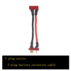 Picture of skrnrhrery T-Plug Parallel Serial Connector Series, T-Plug Extension Cable with 14awg 10cm Silicone Cord 1 Female to 2 Male Connectors for Rc Lithium Battery Connection T+Plug+ Connectors (3 Pieces)