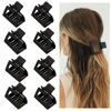 Picture of Medium Claw Hair Clips for Women Girls, 2" Matte Rectangle Small Hair Claw Clips for Thin/Medium Thick Hair, Hair Jaw Clips Nonslip Clips (8pcs Black)