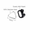 Picture of Foto&Tech 4 pieces Stainless Steel Lug Ring Camera Strap Triangle Split Ring Adapter and ABS Cap, Compatible with Fujifilm Lecia Nikon Canon Sony Olympus Pentax Panasonic SLR RF Mirrorless Camera