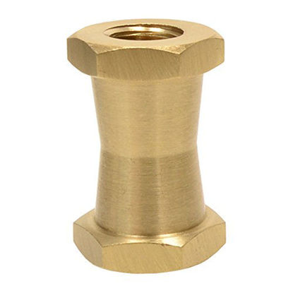 Picture of Foto&Tech Brass Spigot Short Double Female Stud for Super Clamps with 1/4"-20 & 3/8" Threads