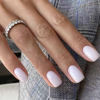 Picture of DANMANR Press on Nails White Medium Fake Square Nails Artificial Nails Glossy False Nails for Women and Grils (Whtie)