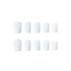 Picture of DANMANR Press on Nails White Medium Fake Square Nails Artificial Nails Glossy False Nails for Women and Grils (Whtie)