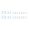Picture of DANMANR Press on Nails White Medium Fake Square Nails Artificial Nails Glossy False Nails for Women and Grils (Whtie)