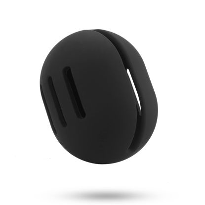 Picture of FERYES Makeup Sponge Holder - Shatterproof Eco-Friendly Silicone Beauty Make Up Blender Case for Travel-Black