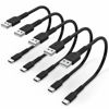 Picture of 1 Foot Short USB C Cord Fast Charge 5 Pack Durable USB A to USB Type C 3A Fast Charging Cable for Charging Station Compatible with Samsung Galaxy Note 20 A20 A51 S10 S20 Plus Ultra LG Stylo K51