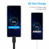 Picture of 1 Foot Short USB C Cord Fast Charge 5 Pack Durable USB A to USB Type C 3A Fast Charging Cable for Charging Station Compatible with Samsung Galaxy Note 20 A20 A51 S10 S20 Plus Ultra LG Stylo K51