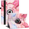 Picture of Rotating Case for 9th Generation Case 2021 / iPad 8th Generation 2020 / 7th Generation 10.2" 2019, 360 Degree Rotating Multi-Angle Viewing Folio Stand Case with Auto Sleep/Wake Feature (Pink Marble)
