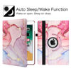 Picture of Rotating Case for 9th Generation Case 2021 / iPad 8th Generation 2020 / 7th Generation 10.2" 2019, 360 Degree Rotating Multi-Angle Viewing Folio Stand Case with Auto Sleep/Wake Feature (Pink Marble)