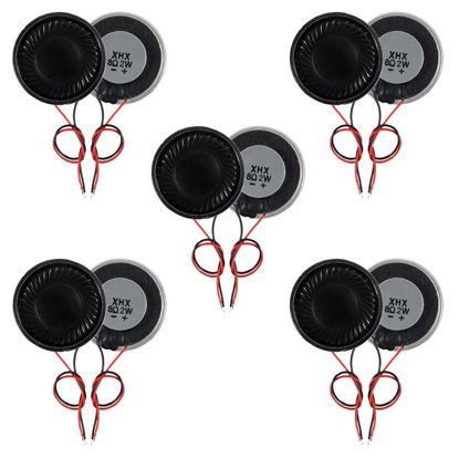 Picture of AITIAO 10Pcs Mini Loudspeaker Metal Shell Round Internal Magnet Speaker 2W 8 Ohm for Mini Speakers DVD Evd Mini Multimedia Speakers