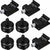 Picture of 8 Pieces 1/4 Inch Cold Shoe Mount Adapter and Hot Shoe Flash Stand Adapter Kit for DSLR Camera Rig, Camera Flash Shoe Mounts for Tripod