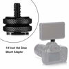 Picture of 8 Pieces 1/4 Inch Cold Shoe Mount Adapter and Hot Shoe Flash Stand Adapter Kit for DSLR Camera Rig, Camera Flash Shoe Mounts for Tripod