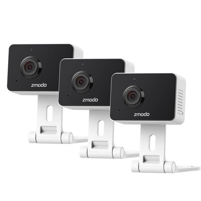 Picture of Zmodo 1080p 3pack Mini WiFi Camera, Two-Way Audio, Video Baby Monitor