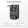 Picture of Nitze V Mount Battery Plate with 8V/3A DC, 14.8V/3A D-tap and PD 3.0 USB-C Output Ports Mini V Mount Plate - N21-D6