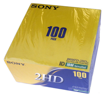 Picture of SONY 100 High-Density Floppy Disks PC