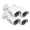 Picture of ANNKE 4 Packed 2.0MP 1080P 1920TVL Wired Security Camera Kits, HD TVI Add-on Outdoor CCTV Cameras, IR Night Vision, Weatherproof Housing, Home Surveillance Security Bullet Cam