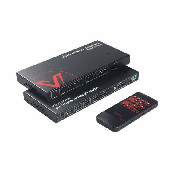 GetUSCart AV Access HDMI Matrix Switch 4x2 4K 60Hz 4 4 4 HDR ARC