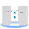 Picture of Outdoor Wireless Bridge, KuWFi 5.8G 3KM Transmission WiFi Point to Point Wireless Ethernet Bridge Router, with 3 RJ45 LAN Ports, Pre-Program, 48V PoE, 2-Packs
