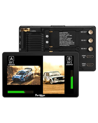 Picture of Portkeys BM7 II DS Camera Field Monitor 2200nit Wide Color Gamut Wireless Control Monitor for RED Komodo V-Raptor BMPCC 4K 6K Sony FX3