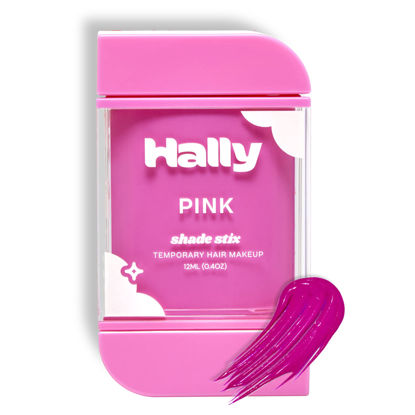 Picture of HALLY Shade Stix | Pink Temporary Hair Color for Kids & Adults | Hair Coloring Product for Creative Looks | Temporary Hair Dye Kit | Pink Hair Dye | Easy Application | Alternative to Pink Hair Chalk & Hair Spray | Washable Hair Product