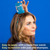 Picture of HALLY Shade Stix | Blue | Temporary Hair Color for Kids & Adults | Ditch Messy Hair Spray Paint, Chalk, Wax & Gel | One-Day, Wash-Out Hair Dye | Washable & Safe | Blue Hair Makeup for Boys & Girls