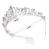 Picture of Didder Silver Crystal Tiara Crown Headband Princess Elegant Crown with combs for Women Girls Bridal Wedding Prom Birthday Party