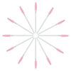 Picture of G2PLUS 300PCS Disposable Mascara Brushes, Crystal Lash Brush Makeup Kit, Adjustable Eyelash Spoolies for Eyelash Extensions, Eyebrow and Makeup (White + Pink)