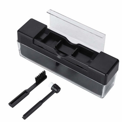 Picture of Record Cleaning Kit, Vinyl Record Cleaner Solution, Portable 3-in-1 Vinyl Record Brush Cleaner, Anti Static Velvet Record Brush with 2 Small Stylus Cleaner Brush, Anti Scratch Turntable Cleaning Kit
