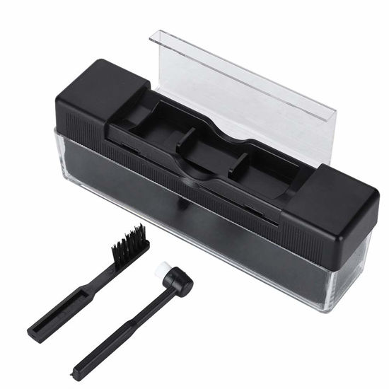 Picture of Record Cleaning Kit, Vinyl Record Cleaner Solution, Portable 3-in-1 Vinyl Record Brush Cleaner, Anti Static Velvet Record Brush with 2 Small Stylus Cleaner Brush, Anti Scratch Turntable Cleaning Kit