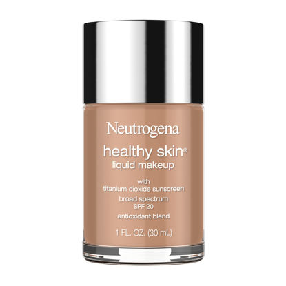 Picture of Neutrogena Healthy Skin Liquid Makeup Foundation, Broad Spectrum SPF 20 Sunscreen, Lightweight & Flawless Coverage Foundation with Antioxidant Vitamin E & Feverfew, 135 Chestnut, 1 fl. oz