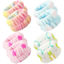 Picture of 4 Pairs Wrist Spa Washband Microfiber Washing Face Wrist Wash Towel Band Wristband Scrunchies Absorbent Wrist Sweatband for Women Prevent Liquid from Spilling (Brisk Colors, Classic Style)