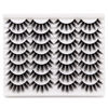 Picture of Losha Eyelashes Natural Look 3D Faux Mink Lashes Fluffy False Eyelashes Wispy Cross Eye Lashes 14 Pairs Pack
