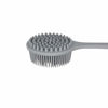 Picture of DNC Silicone Back Scrubber for Shower Bath Body Brush with Long Handle, BPA-Free, Hypoallergenic, Eco-Friendly (Gray)