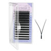 Picture of NAGARAKU 3 Tips Triple yyy Eyelash Extensions Supplies y lash 0.07mm C curl Mix Tray 8-15mm Premade 6D Easy Fan Russian Volume Faux Mink Matte 12 rows Wispies Crisscross Eye Lashes