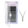 Picture of NAGARAKU 3 Tips Triple yyy Eyelash Extensions Supplies y lash 0.07mm D curl Mix Tray 8-15mm Premade 6D Easy Fan Russian Volume Faux Mink Matte 12 rows Wispies Crisscross Eye Lashes