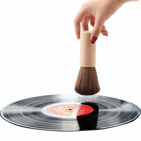 Picture of Vinyl Record Cleaner Brush Turntable Vinyl Record LP Cleaning Anti-Static Brush Cleaner for LP CD Vinyl Records