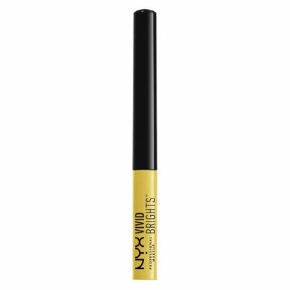 Picture of NYX PROFESSIONAL MAKEUP Vivid Brights Liquid Eyeliner - Vivid Halo (Pastel Yellow)