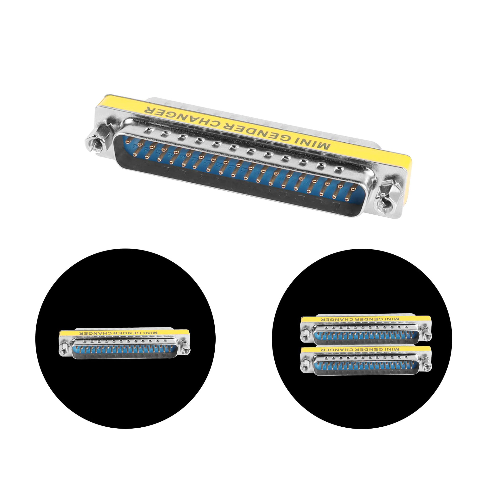 thumbnail image 2 of 2x D-SUB 37 Pin Female IDC Connector – For Flat Ribbon Cable – DB37 2 of 2