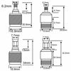 Picture of onelinkmore SMA to N Adapter Kit 4 Type Connectors N Type Male/Female to SMA Female/Male Wi-Fi Adapter , Coaxial Convertor Kit for WiFi Antenna Extender Transceiver