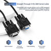 Picture of PhyinLan Straight Through DB9 RS232 Serial Cable, 6ft Male to Female 9 Pin Straight Through Extension Cable