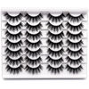 Picture of Losha Lashes Multi-layered 3D False Eyelashes Natural Look Faux Mink Lashes Pack 14 Pairs Wispy Fluffy Volume Full Strip Eye Lashes