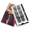 Picture of Magnetic Eyelashes and Eyeliner Kit, 12 Pairs Reusable Magnetic Lashes with Eyeliner and Tweezers, 3D Natural Look False Eyelashes, Easy to Wear, No Glue Needed
